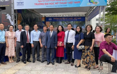 Trường Đại học Mỹ thuật Việt Nam hưởng ứng Ngày hội tuyên truyền Hướng nghiệp năm 2024 phục vụ công tác tuyển sinh, đào tạo phát triển nguồn nhân lực văn hóa nghệ thuật, thể dục thể thao và du lịch.